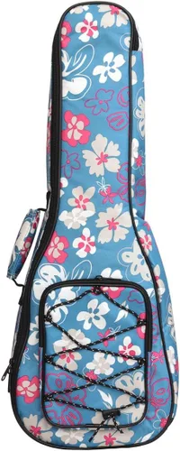 Miniatura 8 de MUINS Estuche para ukelele, 21 23 26 30. Estuche duradero y colorido para ukelele con acolchado más grueso para soprano, concierto, tenor con dobles