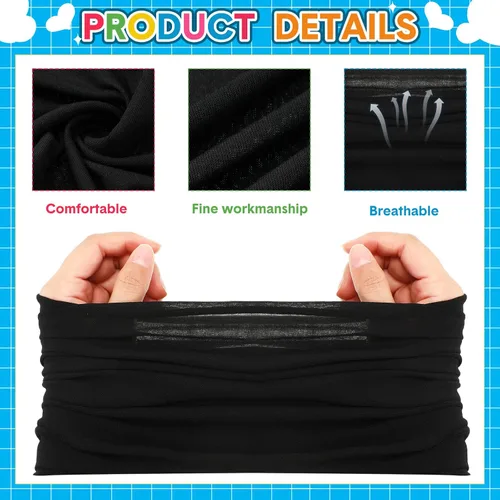 Miniatura 3 de Unittype 36 unidades de polainas para el cuello, bufanda, diadema sin costuras, bandana de tubo sin costuras, pasamontañas, máscara facial