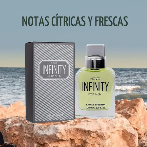 Miniatura 5 de NovoGlow Novo Infinity para Hombre - 3.4 Onzas Líquidas Eau De Parfum Spray para Hombre - Notas Cítricas y Florales Refrescantes, Huele Fresco Todo
