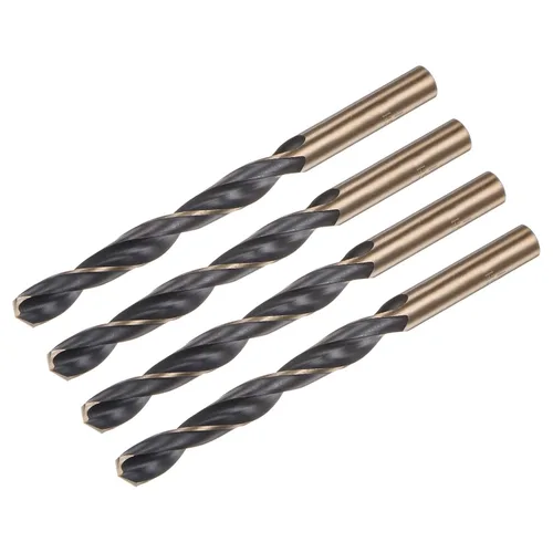 Miniatura 33 de uxcell Brocas Jobber de 0.118 in (0,118 pulgadas) de nitruro negro y oro recubierto de titanio M2 de alta velocidad (HSS) Brocas helicoidales
