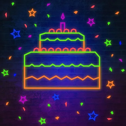 Miniatura 7 de Whaline Cinta de tela Gaffer de neón de 6 colores, cinta fluorescente de luz negra UV para fiestas UV (0.6 pulgadas x 16.5 pies)