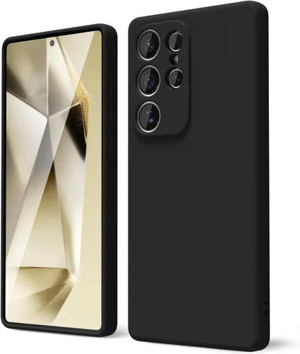 Miniatura 128 de oakxco Funda para teléfono Samsung Galaxy S21 Ultra con agarre de silicona líquida, bonita funda delgada y delgada de goma suave de TPU lisa