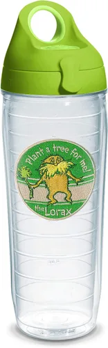 Miniatura 16 de Tervis Vaso aislado de doble pared Dr. Seuss™ Lorax hecho en Estados Unidos mantiene las bebidas frías y calientes, 16 onzas, planta un árbol