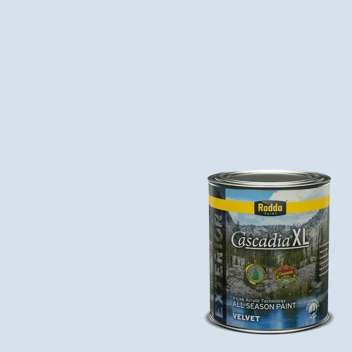 Miniatura 31 de Rodda Paint CASCADIA XL Pintura e imprimación satinada exterior en uno, cuarto de galón, Acapulco Dive