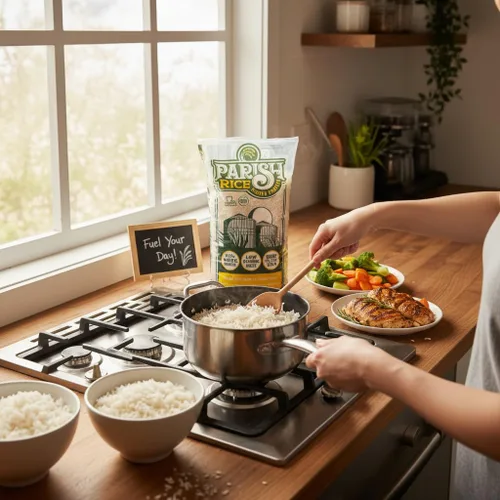 Miniatura 7 de M&S Fruge Farms Arroz blanco parroquial con alto contenido de proteínas con bajo índice glucémico, arroz blanco de grano largo cultivado localmente