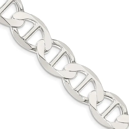 Miniatura 2 de IceCarats 925 Sterling Silver 12.3mm Anchor Mariner Link Chain Necklace