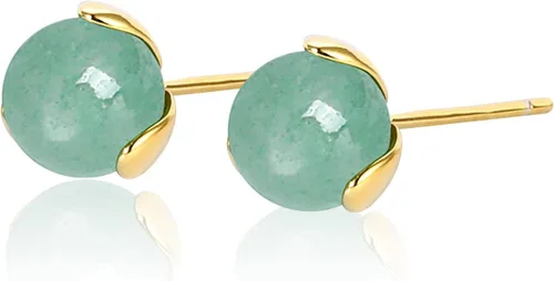 Miniatura 84 de Jade Earrings Studs,Green Jade Earrings for Women,925 Sterling Silver Earrings Studs for Sensitive Ears,Handmade Jade Earrings for Birthday