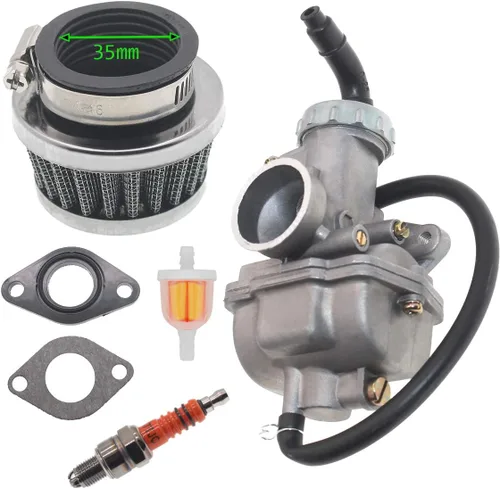 Miniatura 7 de Carburador PZ20 para 125cc 110cc 90cc 70cc 50cc TAOTAO ATV Dirt Bike Kazuma Baja Quad Go Kart NST SunL CRF50F XL75 CRF80F XR50R motor de 4 tiempos