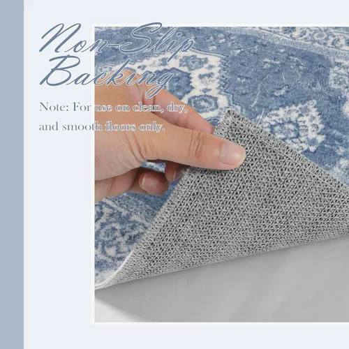 Miniatura 5 de Seavish Alfombra de baño bohemia, vintage, envejecida, absorbente, pequeña, antideslizante, lavable, para fregadero, ducha, tocador, suave, cómoda