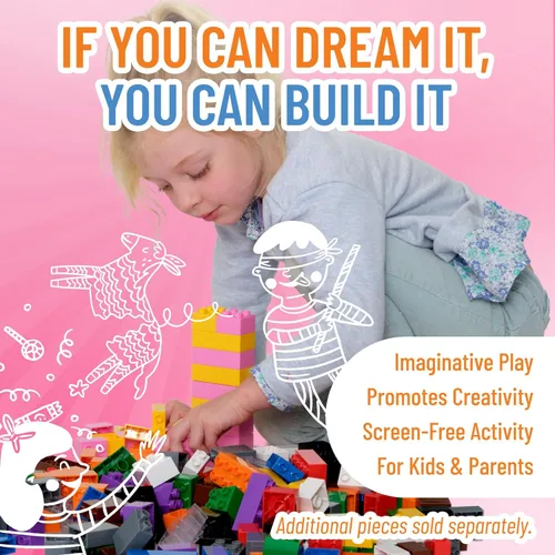 Miniatura 5 de Juego de bloques grandes, bloques de construcción grandes para edades de 3 años en adelante, 100% compatible con todas las principales marcas
