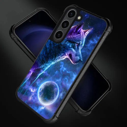 Miniatura 138 de CARLOCA Funda compatible con Samsung Galaxy S22 Ultra, diseño gráfico de Star Howling Wolfs Samsung Galaxy S22 Ultra, diseño gráfico, a prueba