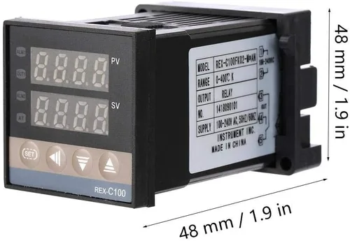 Miniatura 2 de REX-C100FK02-M* AN PID controlador de temperatura digital Salida de relé termopar tipo K, termostato