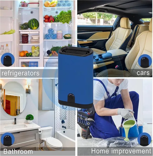 Miniatura 6 de Generador de ozono portátil purificador de aire – 5000 mAh recargable con batería eliminador de olores para el hogar, coche, hotel, habitaciones
