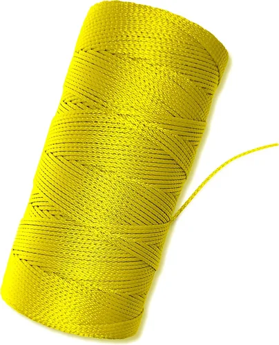 Miniatura 20 de Cuerda de hilo blanco brillante, #18, cuerda de nailon fuerte, 250 pies de longitud, cuerda blanca para jardinería, cordel de nailon para plantas