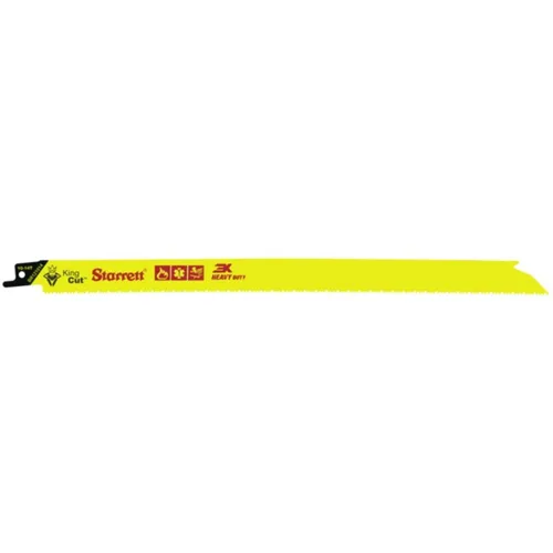 Miniatura 18 de Starrett Hoja de sierra recíproca de demolición y rescate de incendios bimetálica, 9 pulgadas de largo, 3/4 pulgadas de ancho, 0.50 pulgadas