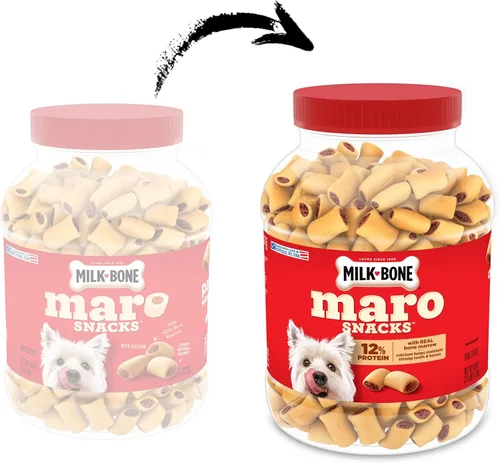 Miniatura 6 de Milk-Bone MaroSnacks Golosinas para perros pequeños con sabor a tocino con médula ósea, 40 onzas (paquete de 2) (el diseño del empaque puede variar)