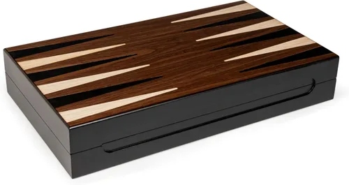 Miniatura 5 de Spin Master Games Legacy Deluxe Backgammon - Juego de mesa clásico de madera para 2 jugadores con tazas y dados, para niños y adultos de 8 años