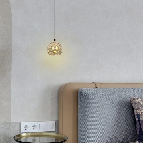 Miniatura 3 de Pantalla de luz de techo, 4 piezas, pantalla de lámpara de techo de estilo rústico, cubierta de lámpara de techo, cubierta de mini globo, pantalla