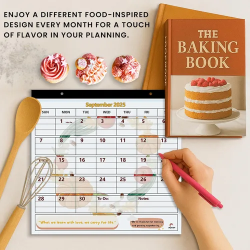 Miniatura 8 de StriveZen - Calendario de nevera 2024 2025 por StriveZen, magnético, mensual de 10 x 10 pulgadas, académico, refrigerador, escritorio, regalo