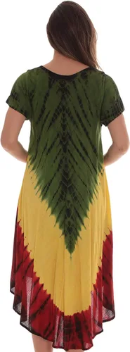 Miniatura 3 de Riviera Sun Rasta Sundress - Vestido de verano para mujer manga casquillo de rayón