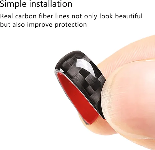 Miniatura 3 de Compatible con Emblema del Portón Trasero del Automóvil Logo Moldura Accesorios Emblema de Fibra de Carbono Insignia Calcomanía Cubierta Adhesivo