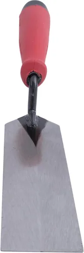 Miniatura 5 de QLT by Marshalltown MTSG82 - Paleta de margen para mampostería, 8 x 2 pulgadas, mango rojo de agarre suave, MTSG82