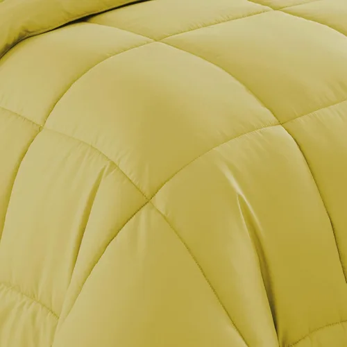 Miniatura 4 de Sweet Home Collection Juego de edredón de 7 piezas de color sólido para todas las estaciones, manta alternativa de plumón suave y lujosas sábanas