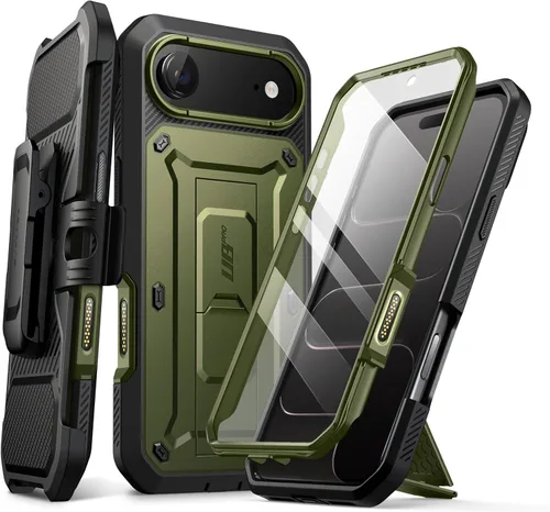 Miniatura 17 de SUPCASE Funda para iPhone 17 Pro Max con botón de control de cámara (Unicorn Beetle Pro), [soporte integrado y protector de pantalla]