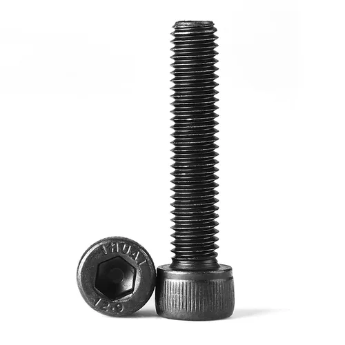 Miniatura 8 de Tornillos de cabeza hexagonal M6-0.039 x 0.472 in, acero de aleación de grado 12.9, unidad hexagonal métrica Allen, acabado de óxido negro, rosca a