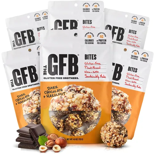 Miniatura 30 de The GFB Bocados de proteína de chocolate negro y coco - Sin gluten, a base de plantas, sin OMG, hechos de manera sostenible – Ridículamente