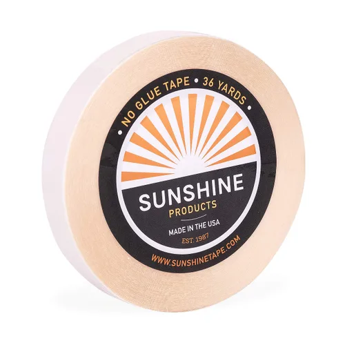 Miniatura 8 de Sunshine Tape Rollo de cinta adhesiva para peluca sin pegamento 1 pulgada x 3 yardas Doble cara, grado médico Cinta de tupé y peluca