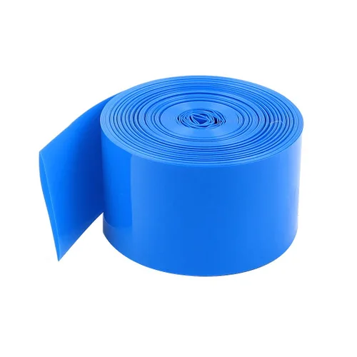 uxcell Tubo de envoltura de calor de PVC de 32.8 ft de ancho de 1.161 in azul para 1 batería 18650