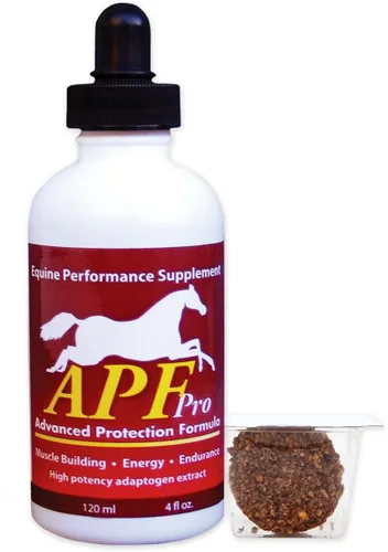 APF PRO Equine | Suplemento natural para caballos investigado a nivel universitario | Salud gástrica, resistencia al estrés, apoyo inmunológico,