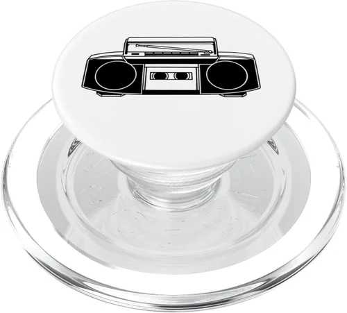Miniatura 7 de Retro Boombox Print PopSockets Adhesive PopGrip