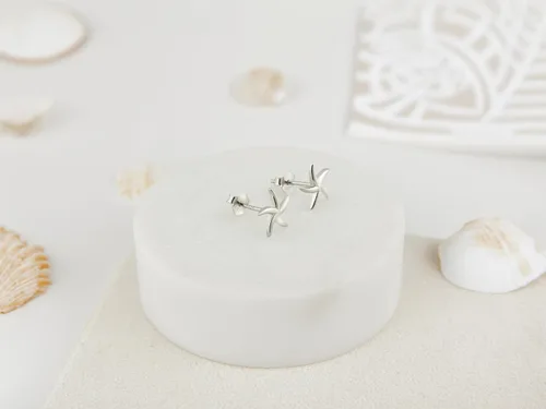 Miniatura 5 de SOFIA MILANI - Pendientes de plata de ley 925 maciza para mujer - Pendientes de estrella de mar - 20765, Plata de ley, No es una piedra preciosa
