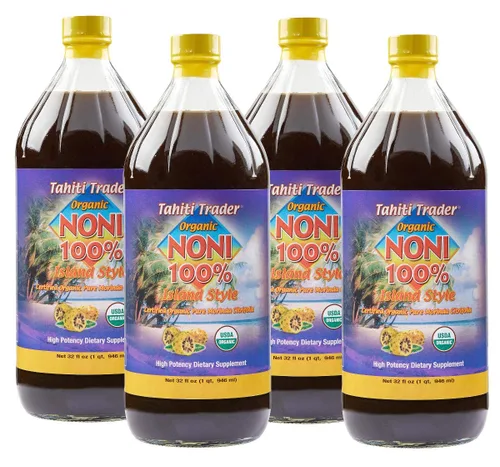Miniatura 9 de Tahiti Trader Island Style - Jugo de noni de alta potencia – Jugo de fruta puro de noni fermentado en vinagre – Superalimento antioxidante orgánico