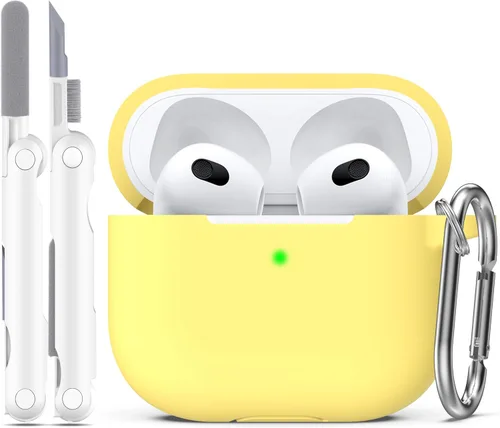Miniatura 59 de Funda para AirPods con llavero, protección completa, de silicona, accesorios para AirPods, funda para hombres, mujeres y adolescentes, con estuche