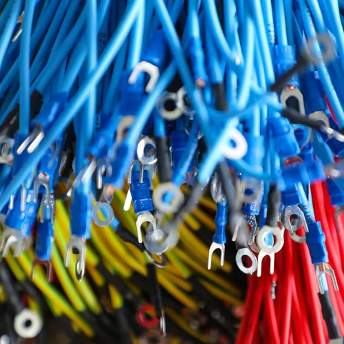 Miniatura 6 de 300 conectores eléctricos, conectores eléctricos de cable de alambre aislado, anillo de horquilla, desconexión rápida, terminales de crimpado
