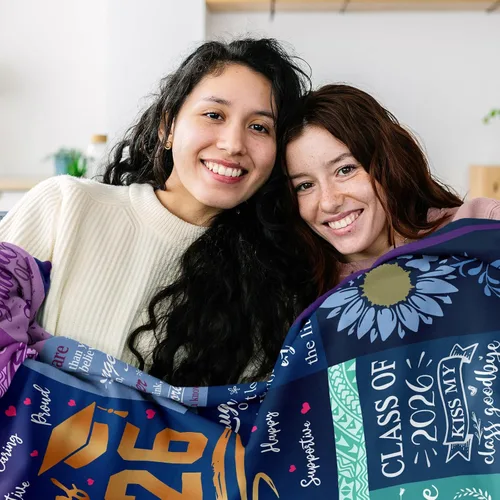 Miniatura 2 de Manta de regalo de graduación – Regalos de graduación de escuela secundaria 2026 para ella y él – Manta de clase de 2026 de 50 x 60 pulgadas