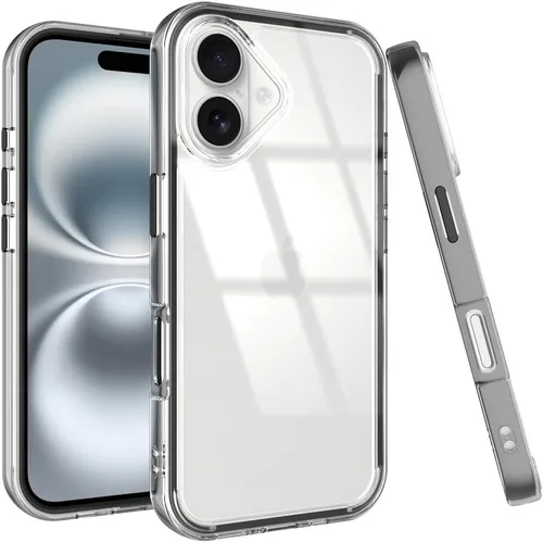 Miniatura 45 de Puxicu Funda acrílica 2 en 1 para iPhone 11 Pro, antiamarilleo, protección de grado militar, funda delgada a prueba de caídas para iPhone 11 Pro