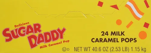 Miniatura 3 de Charms Sugar Daddy LolliPops de caramelo de leche [caja de 24]