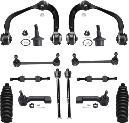 Miniatura 142 de Detroit Axle - Kit de suspensión frontal de 16 piezas para RWD Chrysler 300 Dodge Charger Challenger Magnum 6 brazos de control con rótulas 2