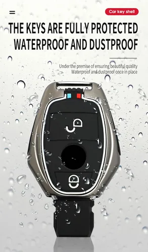 Miniatura 6 de ontto Funda para llavero para Mercedes-Benz Clase B C E S G M V Clase CLA