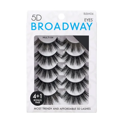 Miniatura 16 de Broadway - Juego de 5 pares de pestañas postizas de aspecto natural a dramático (11)