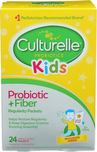 Miniatura 2 de Culturelle Paquetes de probióticos + fibra para niños (mayores de 3 años), 24 unidades y suplemento probiótico diario para niños, ayuda a apoyar un