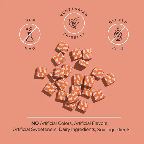 Miniatura 6 de Chewsy Multivitamínico para niños, deliciosos masticables diarios de vitaminas estilo caramelo + probióticos + superalimentos, suplemento masticable