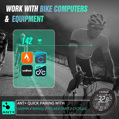 Miniatura 4 de CYCPLUS Monitor de frecuencia cardíaca de brazo, Bluetooth 5.1 ANT+ con indicador LED de zona de frecuencia cardíaca, resistente al agua IP67