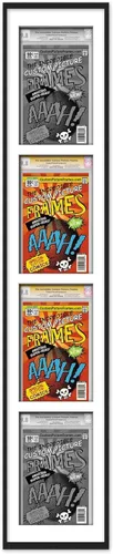 Miniatura 121 de Marco negro para cómics graduados Marco completo de cómics con paspartú de conservación negro y acrílico de grado UV Hecho para exhibir (6)