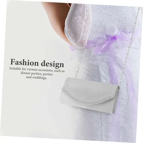 Miniatura 8 de LIFKOME Bolso de noche para mujer, bolso de mano de moda con cadena para bolsos de mujer