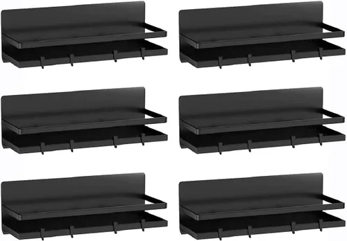 Miniatura 9 de Estante magnético para especias para refrigerador, organizador magnético movible, estante de almacenamiento de tarros de condimentos de cocina